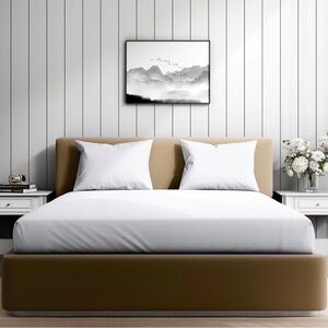 Wakefit 500 TC 100% Cotton Premium White Bed Sheet Set - Brand New King Size